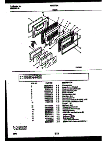 05 - Door Parts parts for Frigidaire Range FEF377BADA from AppliancePartsPros.com