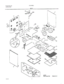 05 - Body parts for Frigidaire Range FEF368CJBC from AppliancePartsPros.com