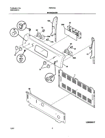 03 - Backguard parts for Frigidaire Range FEF376ASE from AppliancePartsPros.com