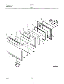 09 - Door parts for Frigidaire Range FEF376ASE from AppliancePartsPros.com