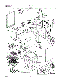 05 - Body parts for Frigidaire Range FEF376ASG from AppliancePartsPros.com