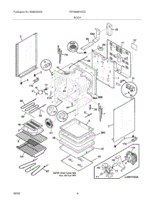 05 - Body parts for Frigidaire Range FEF380MXDCB from AppliancePartsPros.com