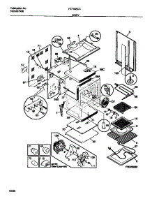 03 - Body parts for Frigidaire Range FEF385CCTB from AppliancePartsPros.com