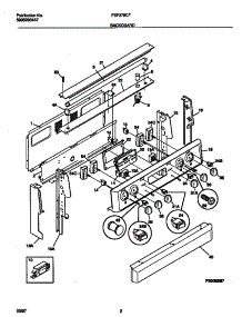02 - Backguard parts for Frigidaire Range FEF379CFBA from AppliancePartsPros.com