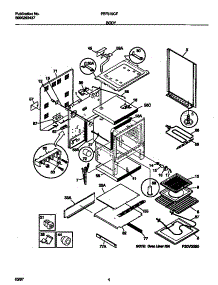03 - Body parts for Frigidaire Range FEF379CFBA from AppliancePartsPros.com