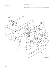 03 - Backguard parts for Frigidaire Range FEF387WJCA from AppliancePartsPros.com