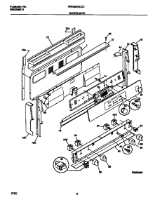 02 - Backguard parts for Frigidaire Range FEF388WCCH from AppliancePartsPros.com