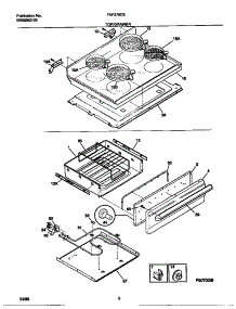 04 - Top / Drawer parts for Frigidaire Range FEF378CESA from AppliancePartsPros.com