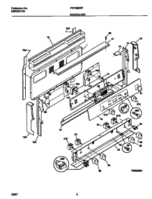02 - Backguard parts for Frigidaire Range FEF389WFCA from AppliancePartsPros.com