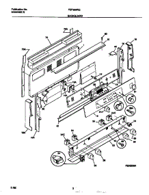02 - Backguard parts for Frigidaire Range FEF389WECC from AppliancePartsPros.com