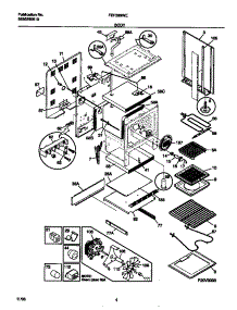 03 - Body parts for Frigidaire Range FEF389WECC from AppliancePartsPros.com