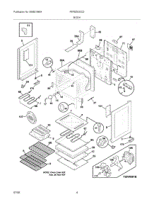 05 - Body parts for Frigidaire Range FEFBZ90GCD from AppliancePartsPros.com