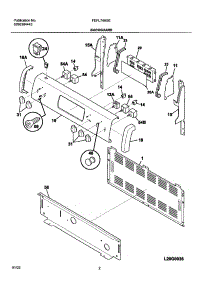03 - Backguard parts for Frigidaire Range FEFL74ASE from AppliancePartsPros.com