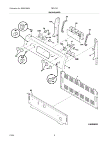 03 - Backguard parts for Frigidaire Range FEFL78CBA from AppliancePartsPros.com