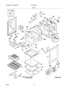 05 - Body parts for Frigidaire Range FEFL67HCA from AppliancePartsPros.com