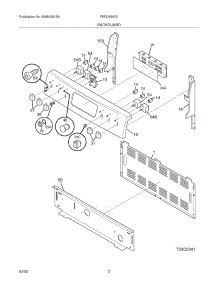 03 - Backgaurd parts for Frigidaire Range FEFLM600DQA from AppliancePartsPros.com