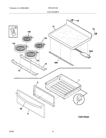 07 - Top / Drawer parts for Frigidaire Range FEFLZ87GCB from AppliancePartsPros.com
