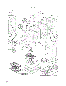 05 - Body parts for Frigidaire Range FEFLM605DBB from AppliancePartsPros.com