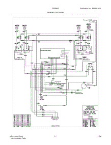 11 - Wiring Diagram parts for Frigidaire Range FEFS66DQB from AppliancePartsPros.com