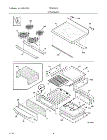 07 - Top / Drawer parts for Frigidaire Range FEFLM600DQA from AppliancePartsPros.com