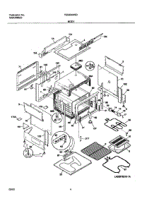 05 - Body parts for Frigidaire Range FES300ASD from AppliancePartsPros.com