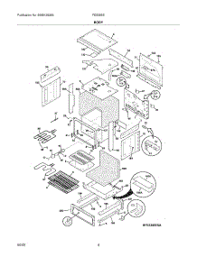 05 - Body parts for Frigidaire Range FES355ESA from AppliancePartsPros.com