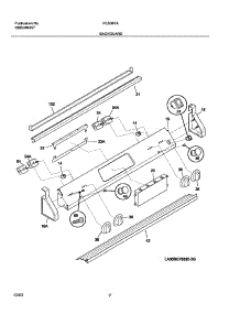 03 - Backguard parts for Frigidaire Range FES367ASF from AppliancePartsPros.com