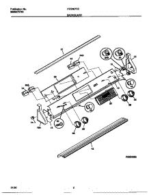 02 - Backguard parts for Frigidaire Range FES367CCSC from AppliancePartsPros.com