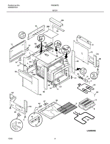 05 - Body parts for Frigidaire Range FES367DCA from AppliancePartsPros.com