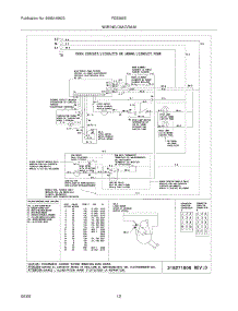 10 - Wiring Diagram parts for Frigidaire Range FES365EBA from AppliancePartsPros.com