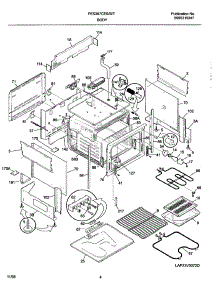 05 - Body parts for Frigidaire Range FES367CEBE from AppliancePartsPros.com