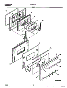 05 - Door parts for Frigidaire Range FES367CCSC from AppliancePartsPros.com