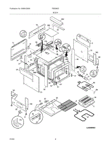 05 - Body parts for Frigidaire Range FES368DQA from AppliancePartsPros.com