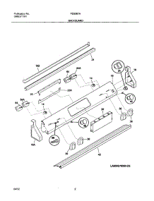 03 - Backguard parts for Frigidaire Range FES367ABD from AppliancePartsPros.com