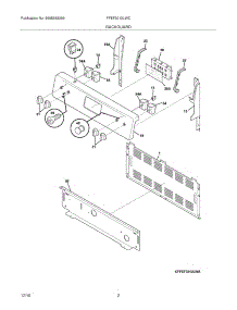 03 - Backguard parts for Frigidaire Range FFEF3012LWC from AppliancePartsPros.com