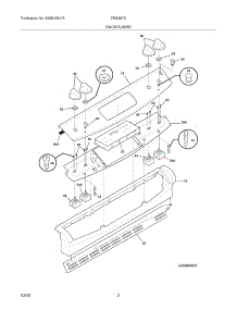 03 - Backguard parts for Frigidaire Range FES367DQC from AppliancePartsPros.com