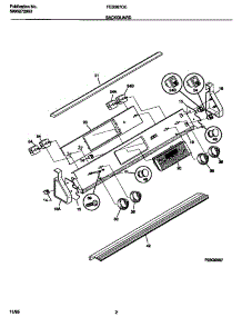 02 - Backguard parts for Frigidaire Range FES387CCSA from AppliancePartsPros.com