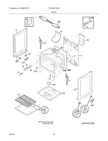 07 - Body parts for Frigidaire Range FFGF3017LWC from AppliancePartsPros.com