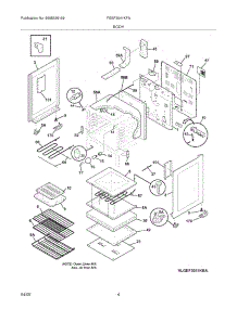 05 - Body parts for Frigidaire Range FGEF3041KFA from AppliancePartsPros.com