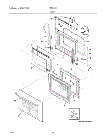 09 - Door parts for Frigidaire Range FGES3045KBB from AppliancePartsPros.com