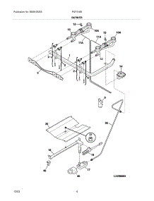 05 - Burner parts for Frigidaire Range FGF316BQB from AppliancePartsPros.com