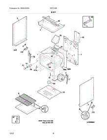 07 - Body parts for Frigidaire Range FGF316BQB from AppliancePartsPros.com
