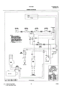 13 - Wiring Diagram parts for Frigidaire Range FGF316BSA from AppliancePartsPros.com