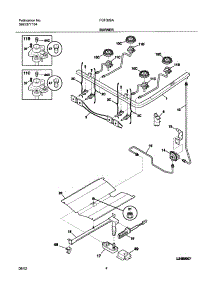 05 - Burner parts for Frigidaire Range FGF326ASA from AppliancePartsPros.com