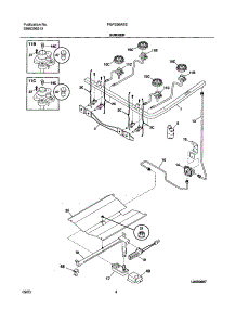 05 - Burner parts for Frigidaire Range FGF326ASE from AppliancePartsPros.com