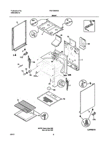 07 - Body parts for Frigidaire Range FGF326ASE from AppliancePartsPros.com