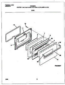 06 - Door parts for Frigidaire Range FGF326WGTF from AppliancePartsPros.com