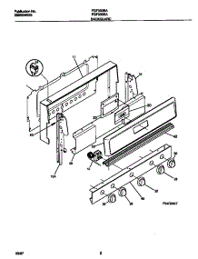 02 - Backguard parts for Frigidaire Range FGF333SAWG from AppliancePartsPros.com