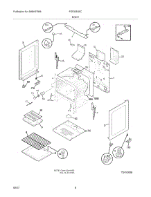 07 - Body parts for Frigidaire Range FGF328GSC from AppliancePartsPros.com