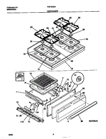 05 - Top / Drawer parts for Frigidaire Range FGF333SADE from AppliancePartsPros.com